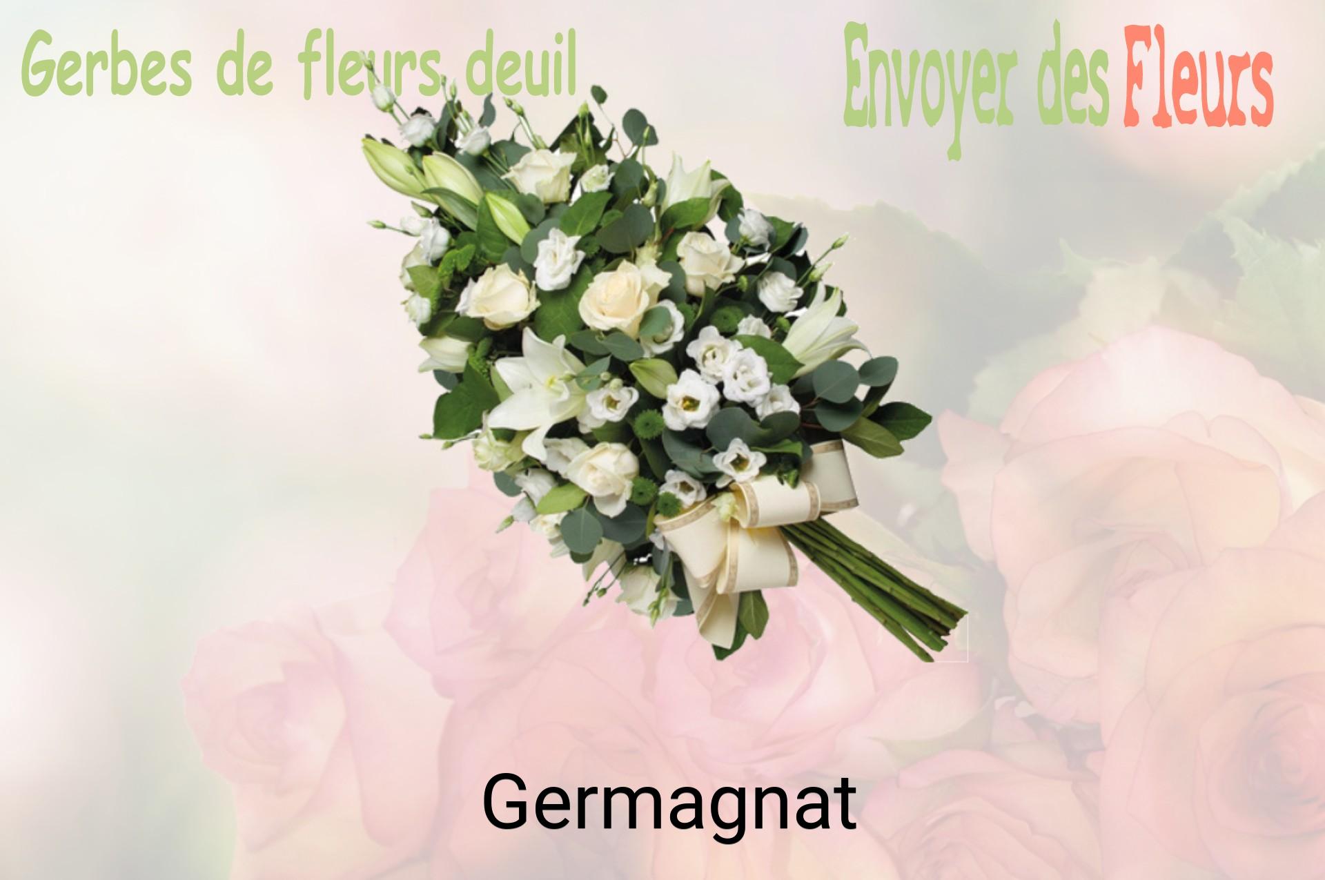Gerbe de fleurs de deuil livrée à Germagnat